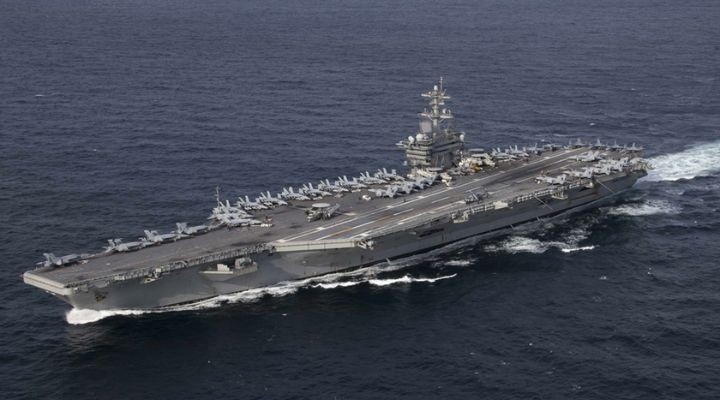 যুদ্ধবিমানবাহী মার্কিন রণতরি আব্রাহাম লিংকনে হামলার দাবি ইরানের